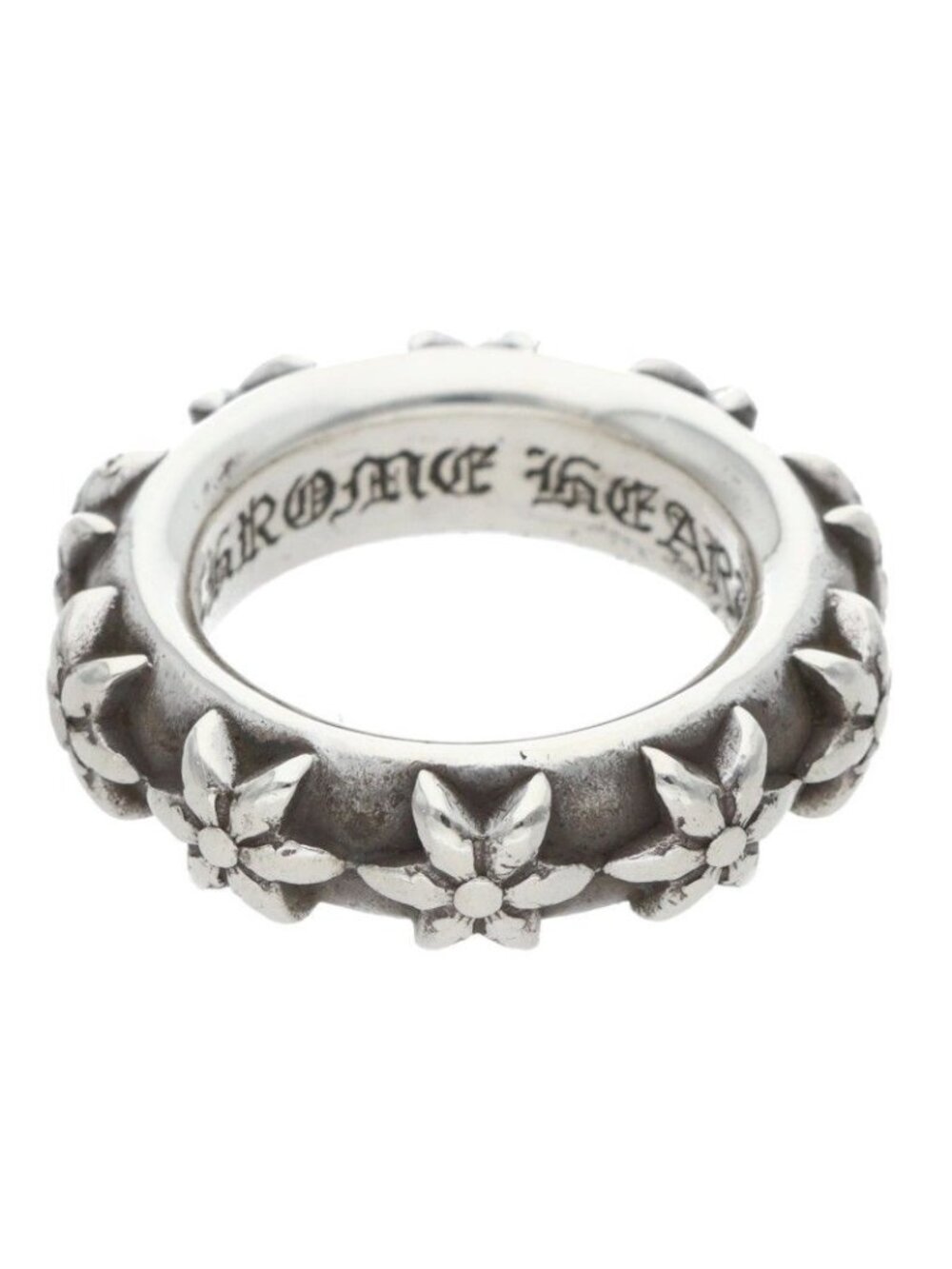 Chrome Hearts Star Band Silver Ring